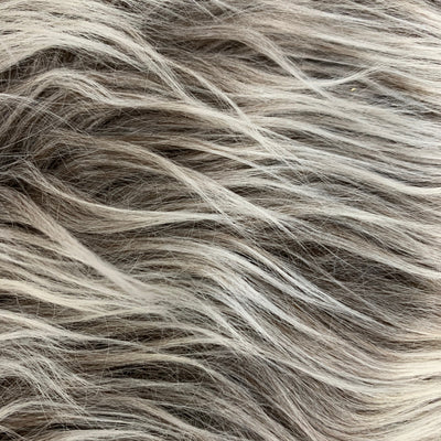 Bethany TAUPE BROWN Frost Mongolian Long Pile Soft Faux Fur Fabric for Fursuit, Cosplay Costume, Photo Prop, Trim, Crafts