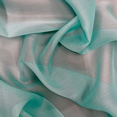 Jolene AQUAMARINE Polyester Two-Tone Chiffon Fabric by the Yard