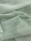 Jolene LIGHT MINT GREEN Polyester Two-Tone Chiffon Fabric by the Yard