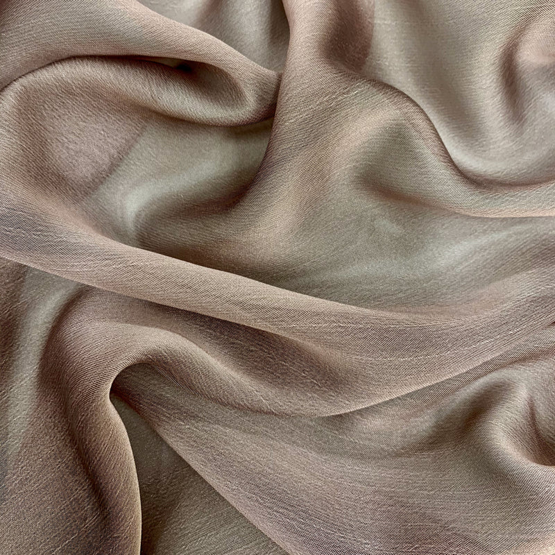 Jolene MAUVE BLACK Polyester Two-Tone Chiffon Fabric by the Yard