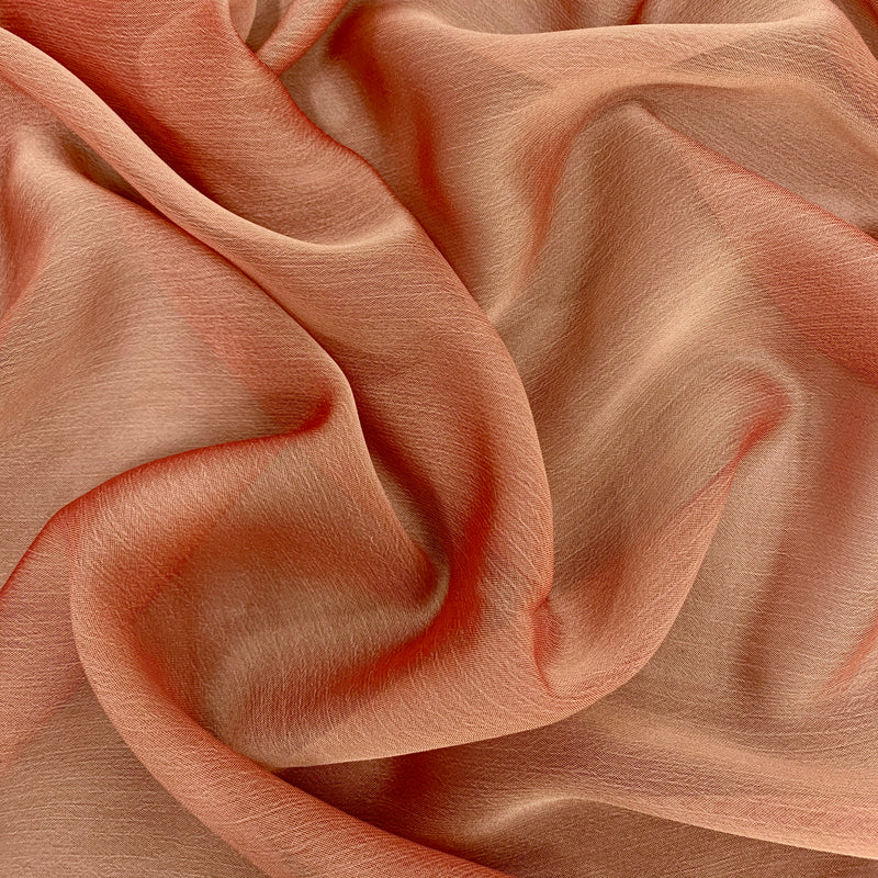 Jolene RED GOLD Polyester Two-Tone Chiffon Fabric by the Yard