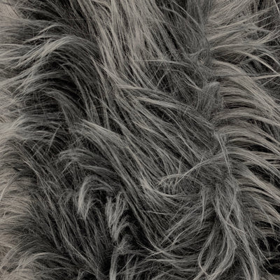 Sasha GREY Long Pile Soft Luxury Faux Fur Fabric Fursuit, Cosplay Costume, Photo Prop, Trim, Throw Pillow, Crafts