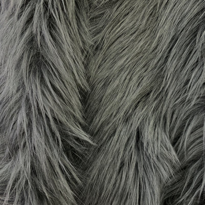 Sasha GREY Long Pile Soft Luxury Faux Fur Fabric Fursuit, Cosplay Costume, Photo Prop, Trim, Throw Pillow, Crafts