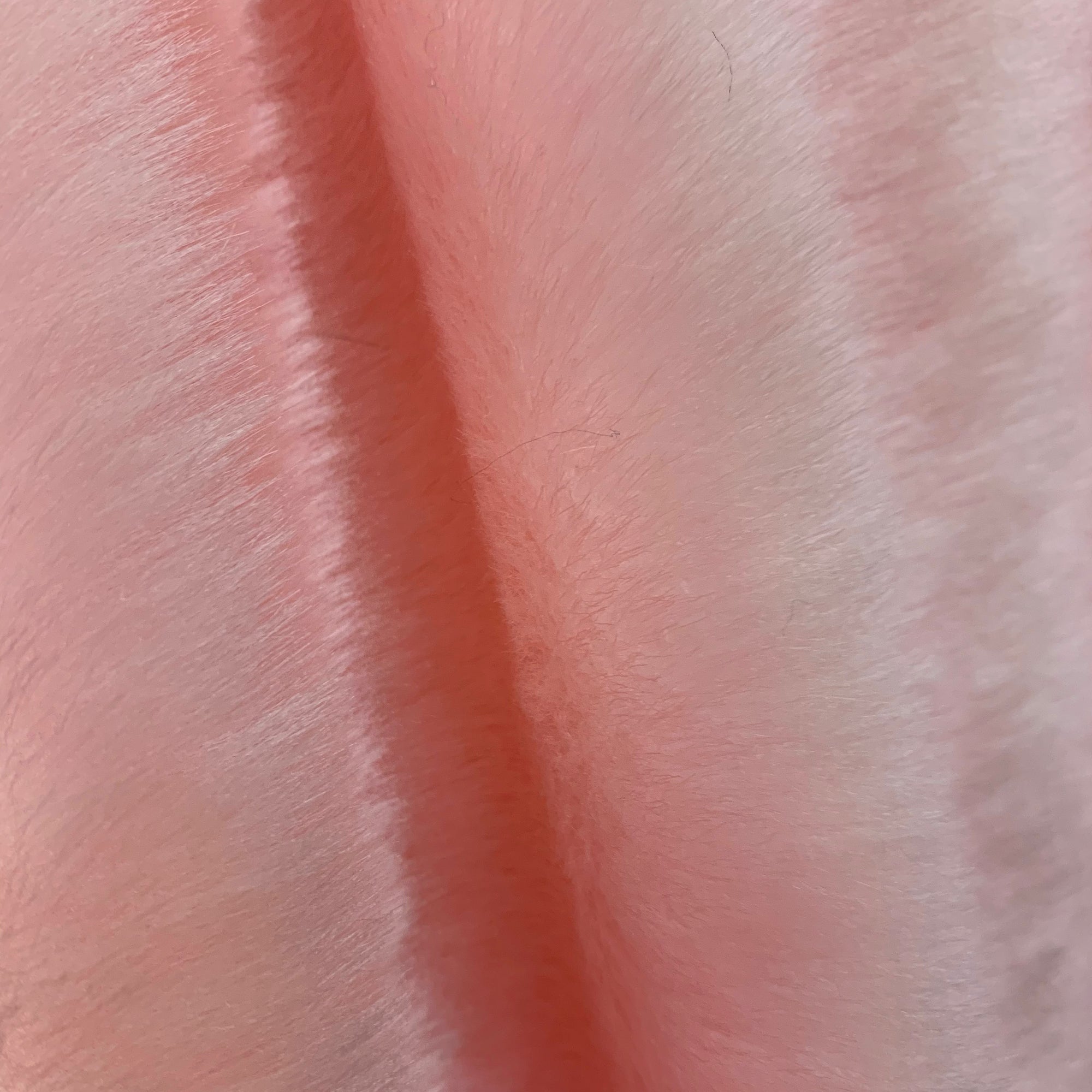 Zahra LIGHT PINK 0.75 Inch Short Pile Soft Faux Fur Fabric for Fursuit, Cosplay Costume, Photo Prop, Trim, Throw Pillow, Crafts