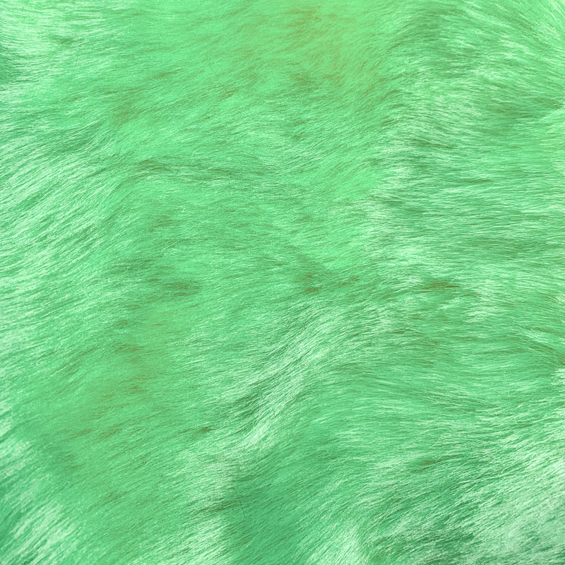 Zahra MINT GREEN 0.75 Inch Short Pile Soft Faux Fur Fabric for Fursuit, Cosplay Costume, Photo Prop, Trim, Throw Pillow, Crafts