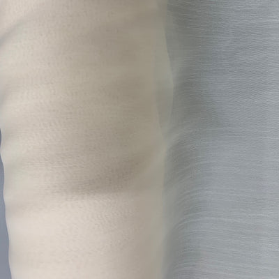 Jolene ECRU Polyester Two-Tone Chiffon Fabric by the Yard