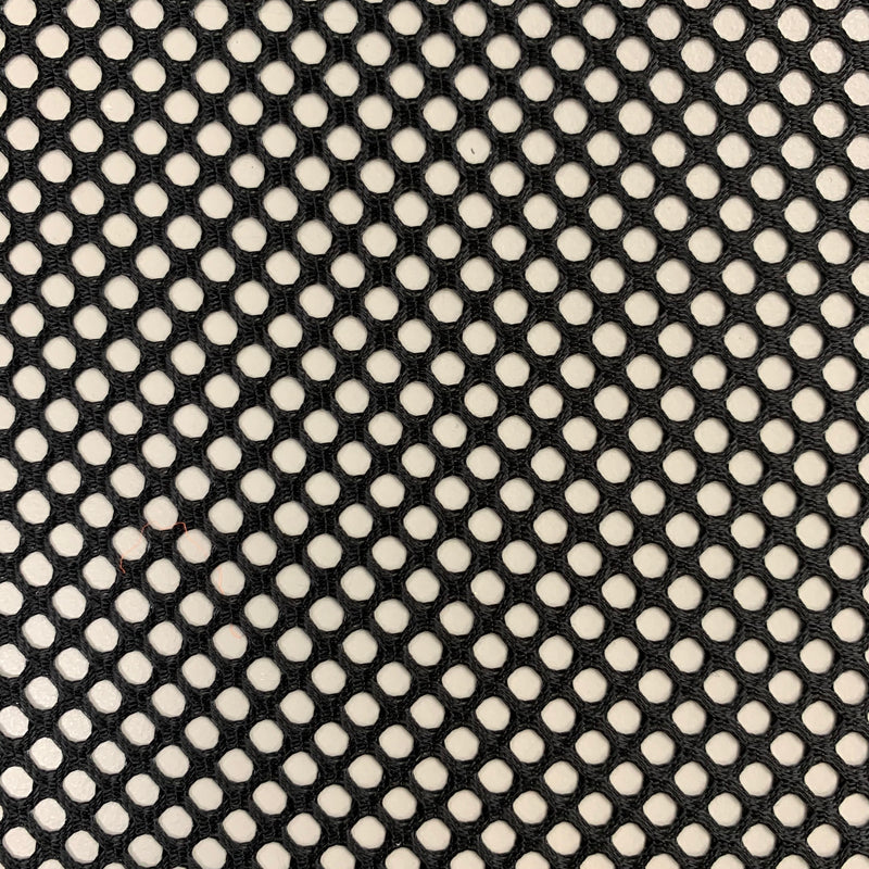 Mallory BLACK Polyester King Mesh Knit Fabric by the Yard