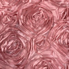 Paige DUSTY PINK 3D Floral Polyester Satin Rosette Fabric