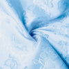 Kayla LIGHT BLUE Polyester Floral Jacquard Brocade Satin Fabric by the Yard