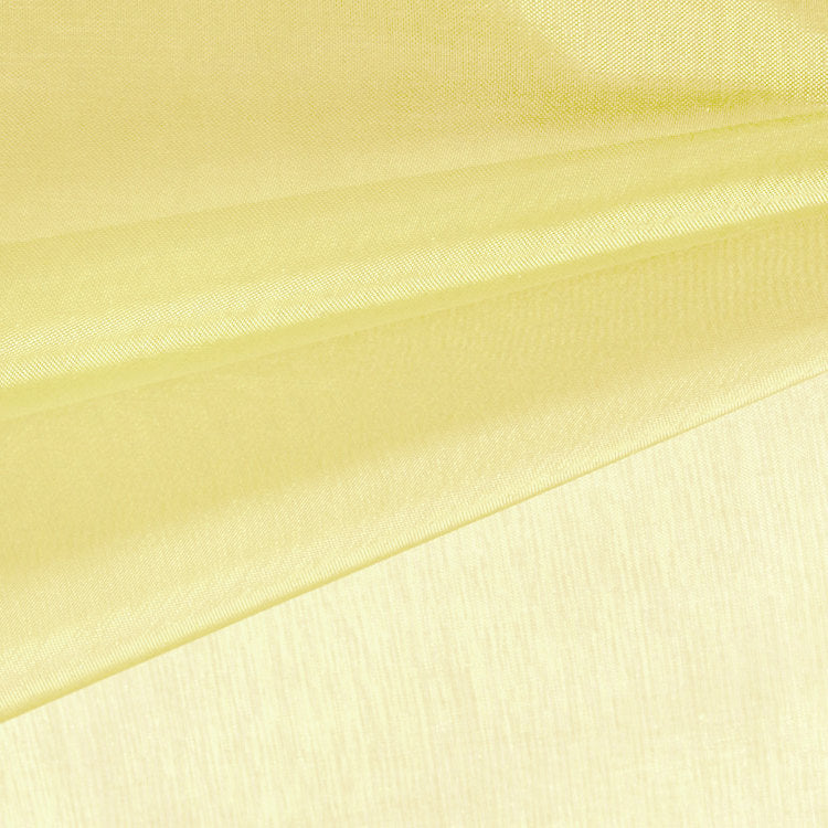 Cassidy LIGHT YELLOW Polyester Crystal Organza Fabric by the Yard