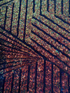 Thea RAINBOW Geometric Sequins Diamond & Stripes on Mesh Lace Fabric