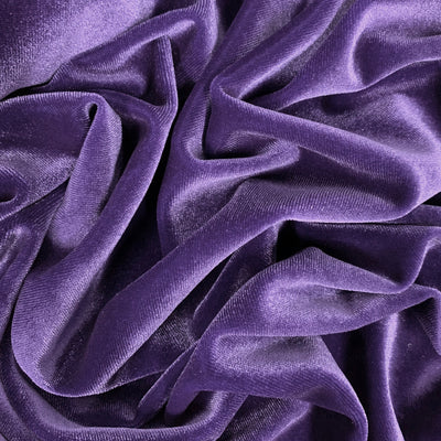 Princess VIOLET Polyester Stretch Velvet Fabric for Bows, Top Knots, Head Wraps, Scrunchies, Clothes, Costumes, Crafts
