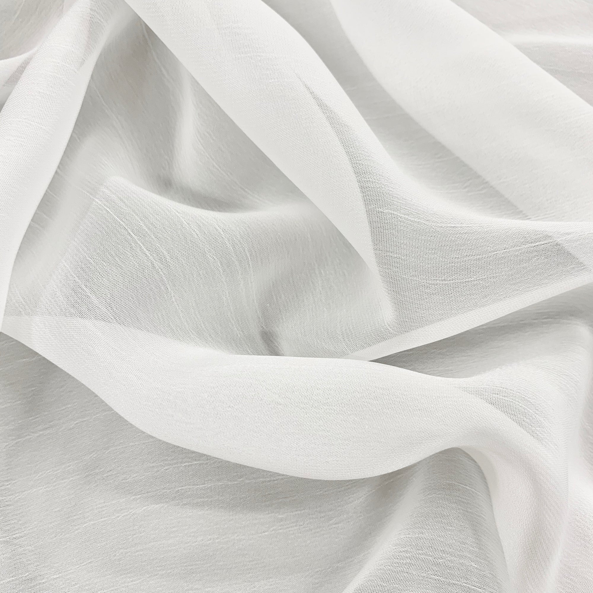 Jolene WHITE Polyester Two-Tone Chiffon Fabric by the Yard - New