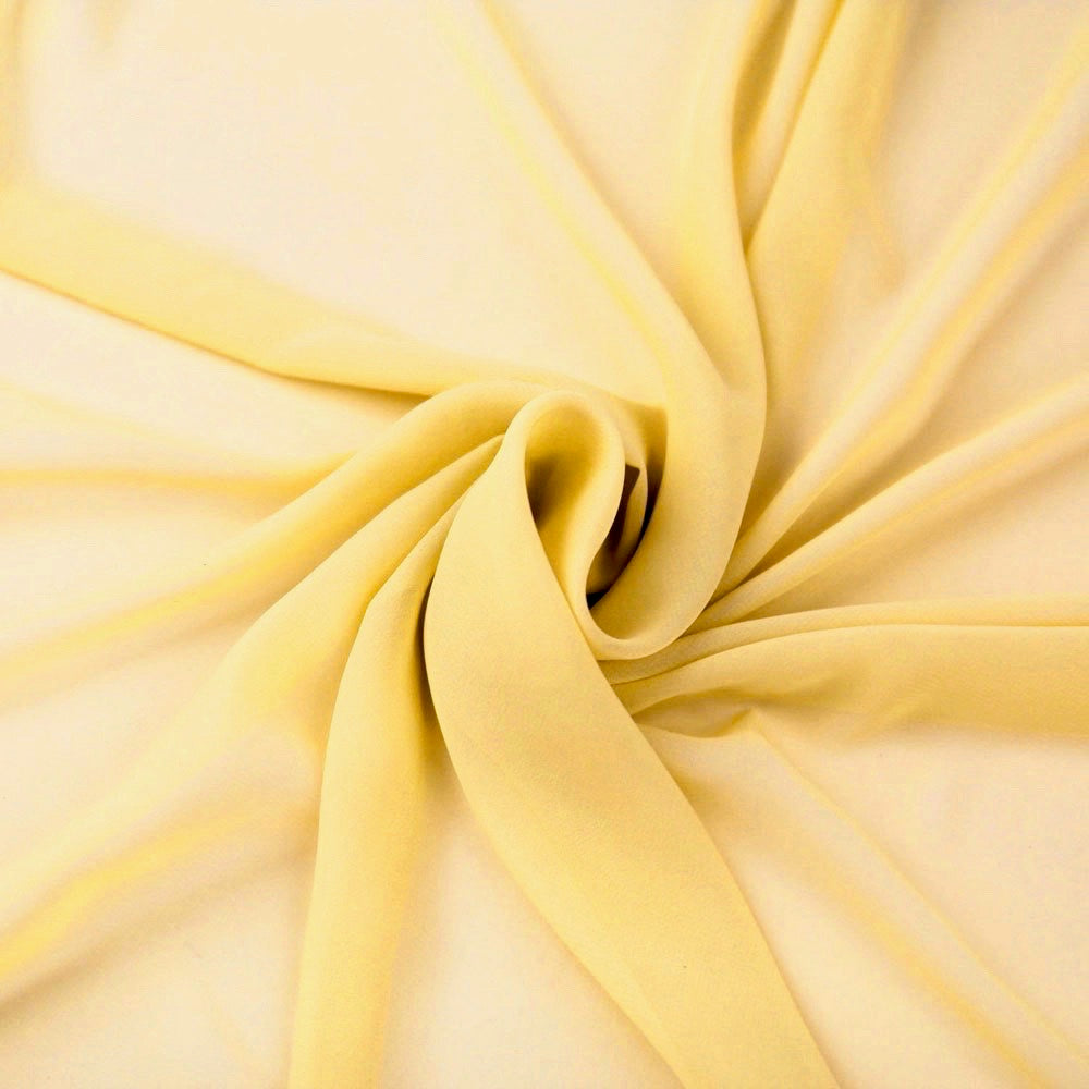 Danielle YELLOW Polyester Hi-Multi Chiffon Fabric by the Yard