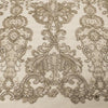 Vivian TAUPE Polyester Embroidery with Sequins on Mesh Lace Fabric by the Yard for Gown, Wedding, Bridesmaid, Prom - 10003