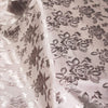 Kayla MOCHA Polyester Floral Jacquard Brocade Satin Fabric by the Yard - 10004