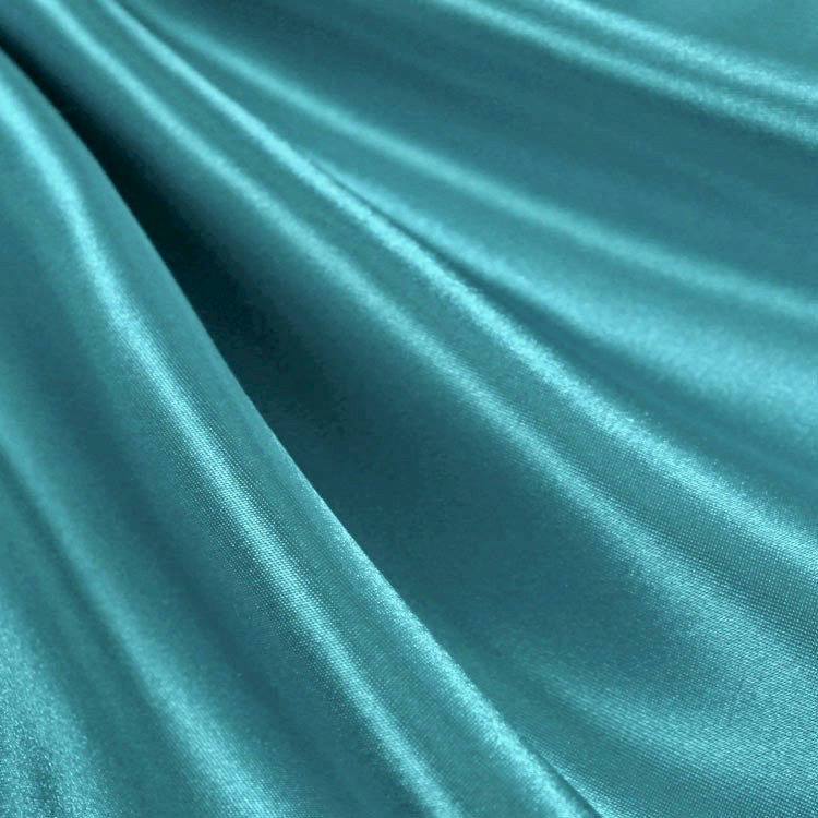 Eliza TEAL Shiny Heavy Bridal Wedding Satin Fabric by the Yard - 10009