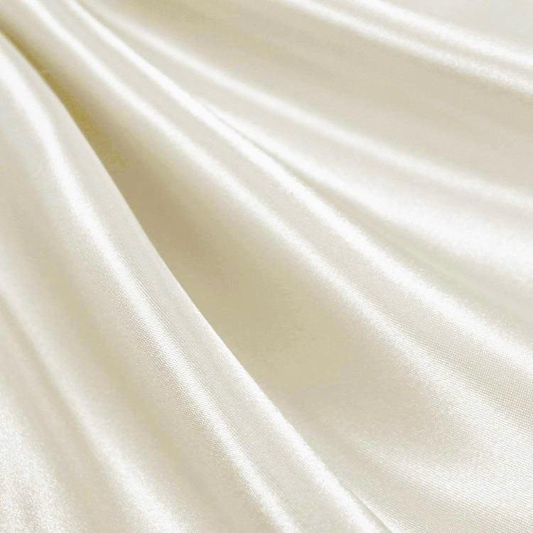 Eliza IVORY Shiny Heavy Bridal Wedding Satin Fabric by the Yard - 10009