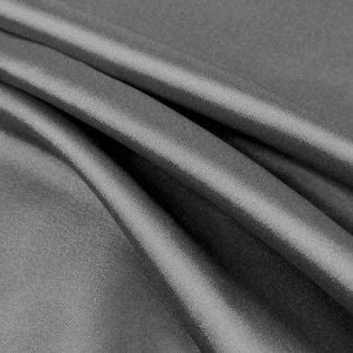 Payton GREY Faux Silk Charmeuse Satin Fabric by the Yard - 10017