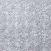Paige WHITE 3D Floral Polyester Satin Rosette Fabric by the Yard - 10028