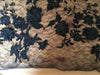Nina BLACK Polyester 3D Floral Embroidery on Mesh Lace Fabric by the Yard - 10032