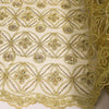 Fiona GOLD Foil and Sequins on Mesh Lace Fabric by the Yard - 10034