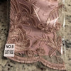 Dakota DUSTY ROSE Polyester Corded Floral Embroidery on Mesh Lace Fabric by the Yard - 10043