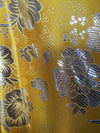 Juliet YELLOW Floral Brocade Chinese Satin Fabric by the Yard - 10053