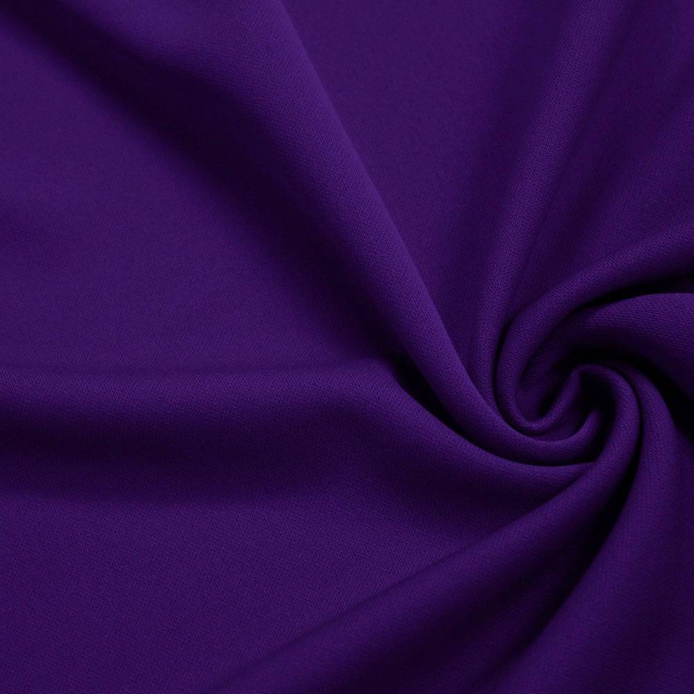 Evie PURPLE Polyester Scuba Knit Fabric by the Yard - 10021