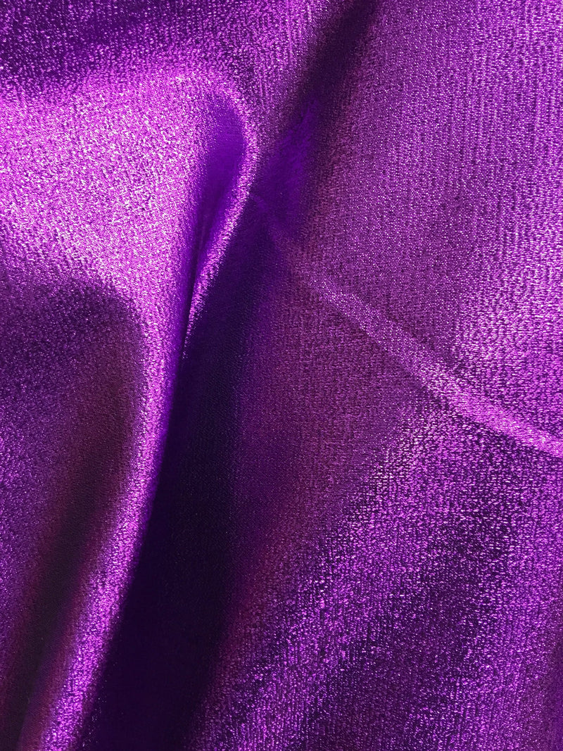 Kenzie PURPLE Light Weight Lamé Fabric by the Yard  - 10059