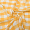Camille TANGERINE 1" Big Checkered Gingham Pattern Poly Poplin Fabric by the Yard - 10049