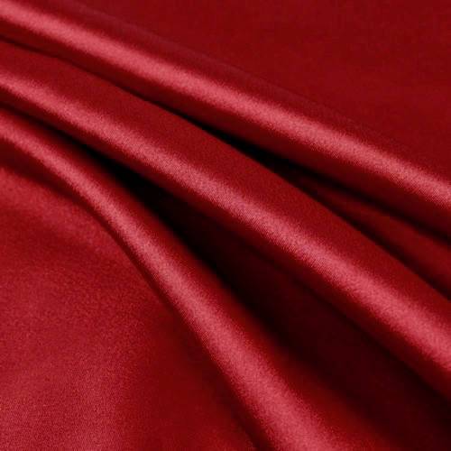 Payton DEEP RED Faux Silk Charmeuse Satin Fabric by the Yard - 10017
