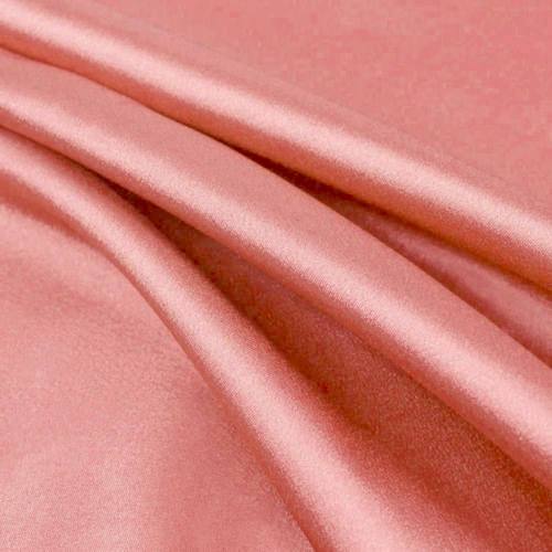 Payton CORAL Faux Silk Charmeuse Satin Fabric by the Yard - 10017