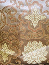 Adelaide GOLD Chinese Brocade Satin Fabric by the Yard - 10058