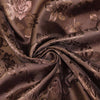 Kayla BROWN Polyester Floral Jacquard Brocade Satin Fabric by the Yard - 10004