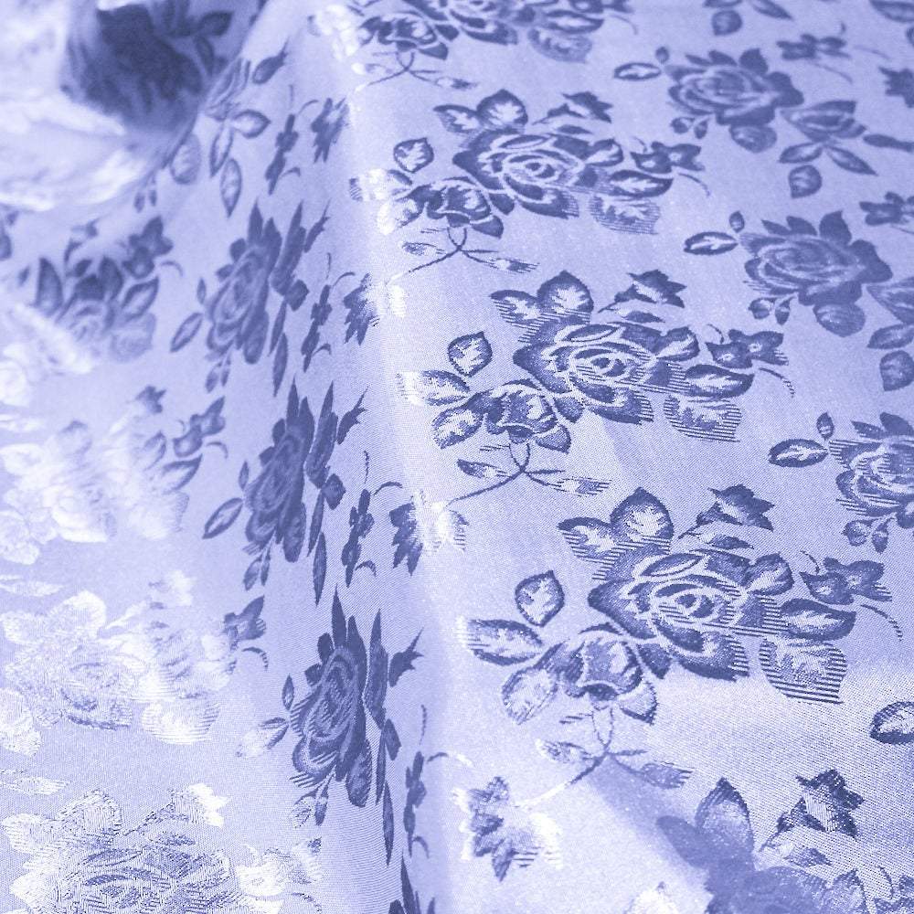 Kayla LILAC Polyester Floral Jacquard Brocade Satin Fabric by the Yard - 10004