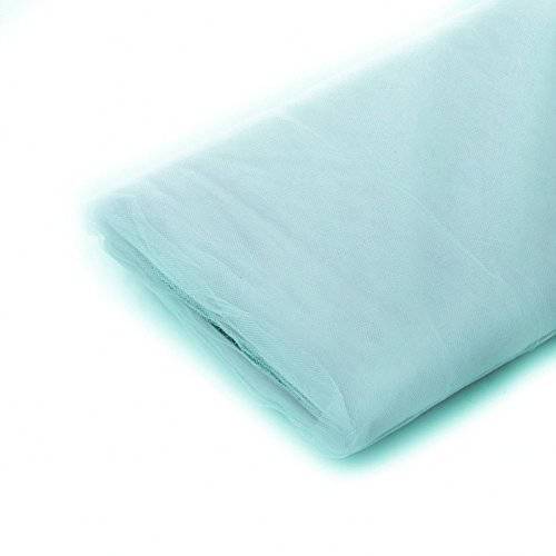 Juliana AQUA BLUE 40 Yards of 54'' Polyester Tulle Fabric by Bolt - 10011