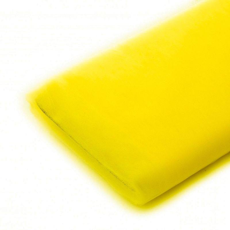 Juliana BRIGHT YELLOW 40 Yards of 54'' Polyester Tulle Fabric by Bolt - 10011