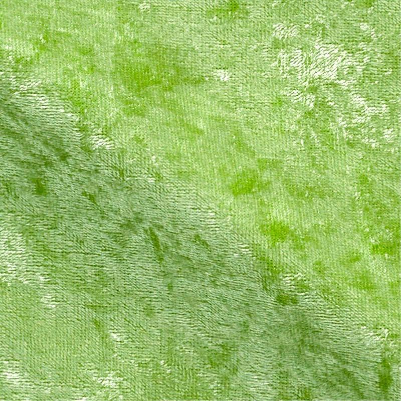 Mya LIME GREEN Non-Wrinkle Mechanical Stretch Polyester Panne Velvet Fabric by the Yard - 10015