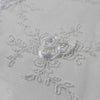Andrea WHITE 3D Floral Matte Corded Embroidery on Mesh Lace Fabric by the Yard - 10016
