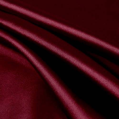 Payton BURGUNDY Faux Silk Charmeuse Satin Fabric by the Yard - 10017