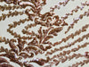 Miranda CHAMPAGNE Vines and Leaves Sequins on CHAMPAGNE Mesh Lace Fabric by the Yard - 10061