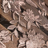 Nina DARK MAUVE Polyester 3-D Floral Embroidery on Mesh Lace Fabric by the Yard - 10032
