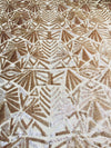 Gia CHAMPAGNE Geometric Sequins on Mesh Lace Fabric by the Yard - 10101