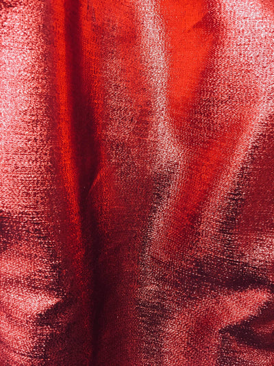 Kenzie RED Light Weight Lamé Fabric by the Yard  - 10059