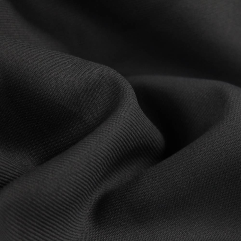Delaney CHARCOAL GREY Polyester Gabardine Fabric by the Yard for Suits, Overcoats, Trousers/Slacks, Uniforms - 10056