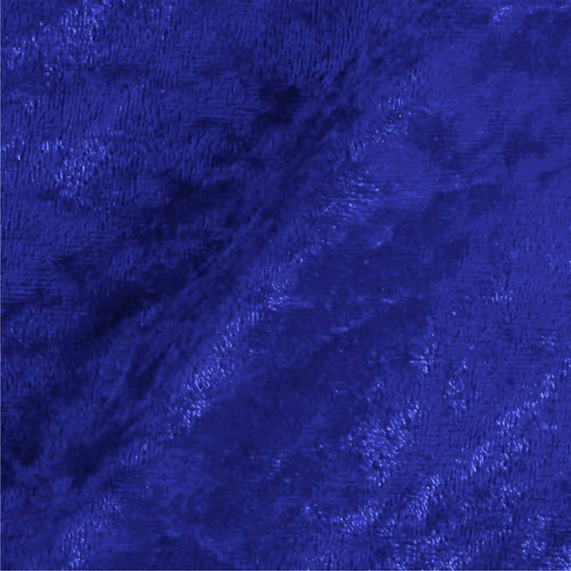 Mya ROYAL BLUE Non-Wrinkle Mechanical Stretch Polyester Panne Velvet Fabric by the Yard - 10015