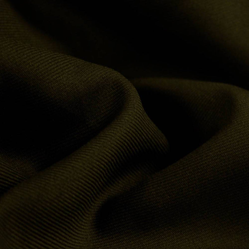 Delaney DARK OLIVE Polyester Gabardine Fabric by the Yard for Suits, Overcoats, Trousers/Slacks, Uniforms - 10056