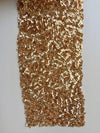 Bianca CHAMPAGNE Allover Sequins on Mesh Fabric by the Yard - 10104