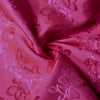 Kayla FUCHSIA Polyester Floral Jacquard Brocade Satin Fabric by the Yard - 10004